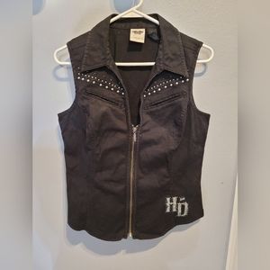 Harley Davidson women's zip vest size Large